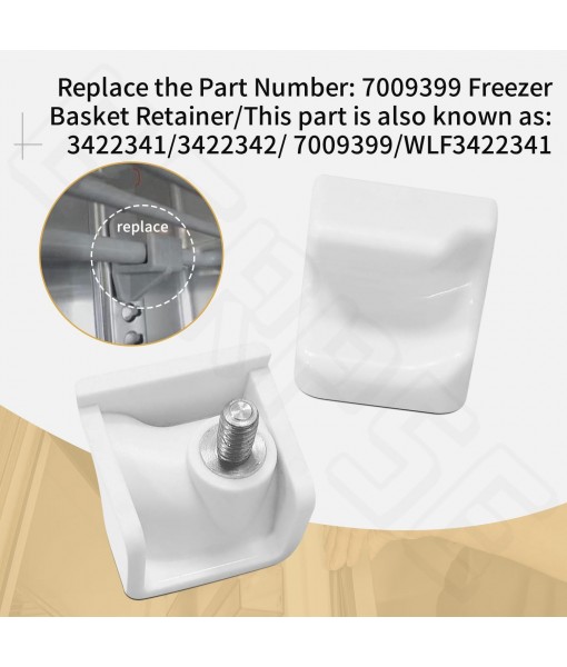 4 Pack zer Basket Retainer 7009399 for Sub Zero zer Lower Basket APS 5029 611 650 BI-30U BI-30UG 611G BI-30U - 2 Right Side and 2 Left Side