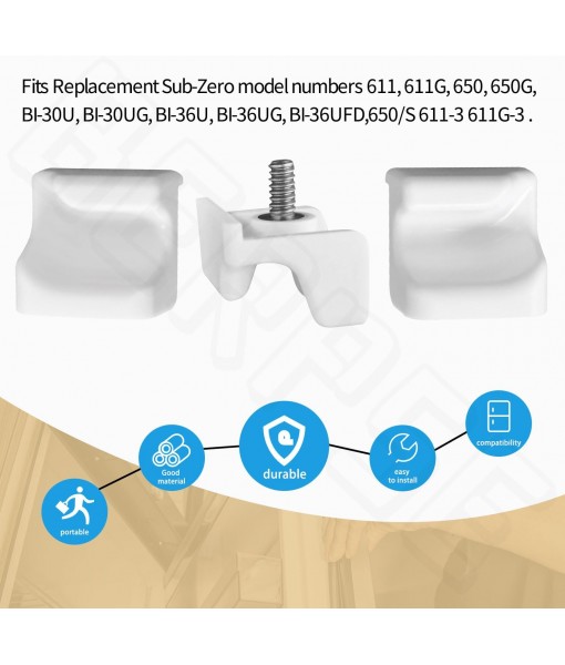 4 Pack zer Basket Retainer 7009399 for Sub Zero zer Lower Basket APS 5029 611 650 BI-30U BI-30UG 611G BI-30U - 2 Right Side and 2 Left Side