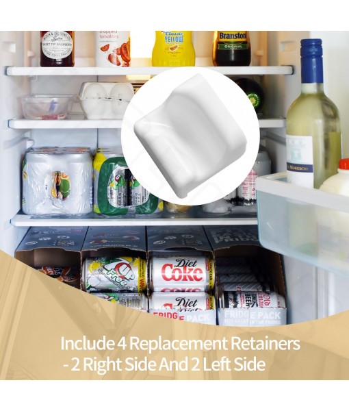 4 Pack zer Basket Retainer 7009399 for Sub Zero zer Lower Basket APS 5029 611 650 BI-30U BI-30UG 611G BI-30U - 2 Right Side and 2 Left Side