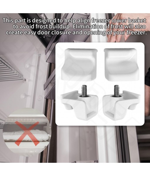 4 Pack zer Basket Retainer 7009399 for Sub Zero zer Lower Basket APS 5029 611 650 BI-30U BI-30UG 611G BI-30U - 2 Right Side and 2 Left Side