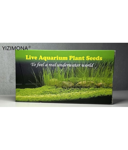 Aquarium Plant S.e,e,ds. not Fish Tank Aritificial Plastic Plant,10gram Mini-Leaf+8grame Long Hair Grass Fresh Water Carpet Decor