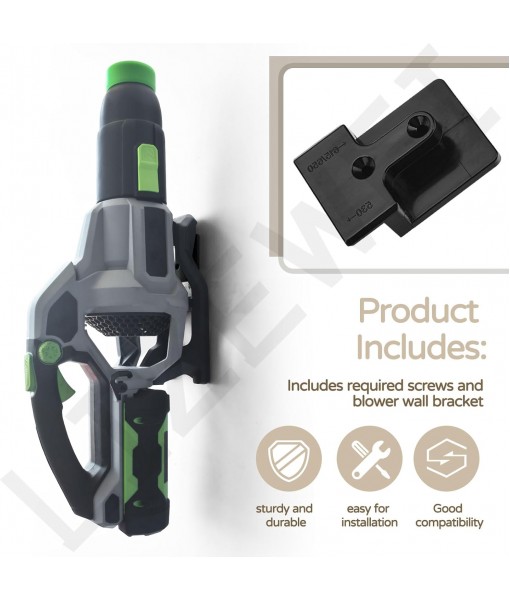 Blower Wall Mount/Mounting Bracket for EGO Leaf Blower 530, 615, 650, LB5300 Wall Hanger, Plastic Wall Holder Wall Bracket for Hanging Leaf Blower