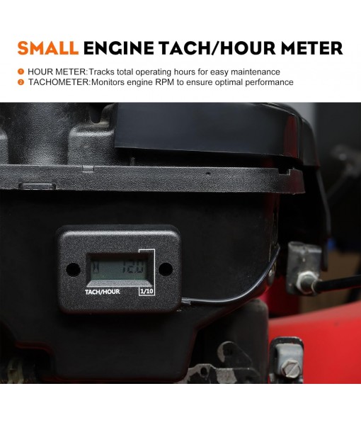 HIPA Pack-of-14 Carburetor Adjustment Tool + RPM Tachometer Hour Meter for 2-Cycle Small Engine, Compatible with Poulan STHIL Echo Ryobi Troy Bilt Trimmer Leaf Blower Weedeater Chainsaw