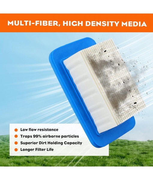 HIPA PB-580T A226000032 Air Filter for ECHO Leaf Blower PB755ST PB500T PB580H PB403 PB403H PB403T PB413H PB413T PB500H PB603 PB611 PB620 PB620ST PB650 PB650H PB650T A226000031 2 Pack