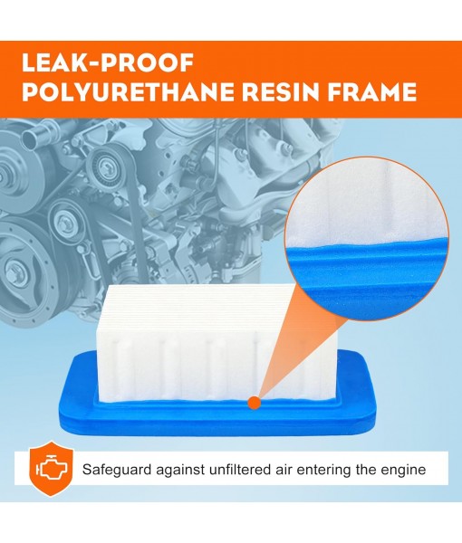 HIPA PB-580T A226000032 Air Filter for ECHO Leaf Blower PB755ST PB500T PB580H PB403 PB403H PB403T PB413H PB413T PB500H PB603 PB611 PB620 PB620ST PB650 PB650H PB650T A226000031 2 Pack