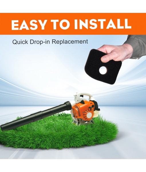 Hipa BG56C Air Filter Tune Up Kit for STHIL BG56 BG66 BG86 BG86CE BG86Z BG86CEZ SH56 SH56C SH86 SH86C BR200 Leaf Blower Parts with Fuel Filter Spark Plug Prime Bulb