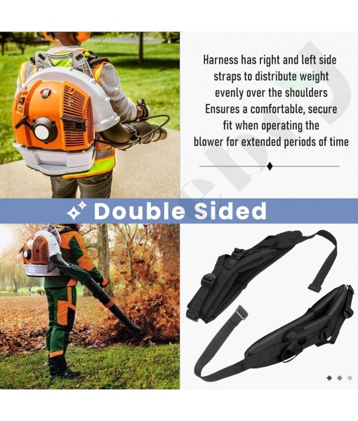 Blower Harness Straps 4282-710-9020 4282-710-9030 Left/Right Both Shoulder Straps (w/Fixing Screw HGR0384) Compatible with Stihl BR500 BR550 BR600 BR700