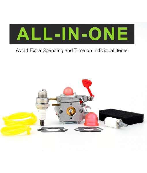 BVM200VS Carburetor for Poulan Pro BVM200C P200C GBV325 P325 Carb Kit Craftsman 25CC Leaf Blower Parts 545081855 WT-875A WT-875