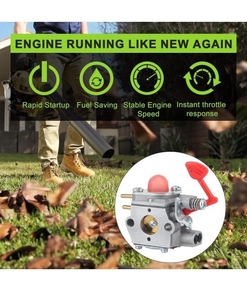 BVM200VS Carburetor for Poulan Pro BVM200C P200C GBV325 P325 Carb Kit Craftsman 25CC Leaf Blower Parts 545081855 WT-875A WT-875