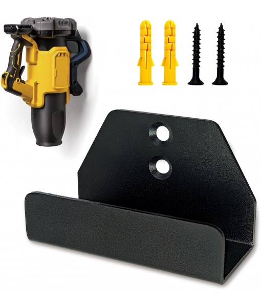 Wall Mount Metal Hanger for Dewalt 20V Leaf Blower, Fit for Only DCBL722 Models, Leaf Blower Attachments Tool Holder & Hook Mounting, Heavy-Duty Garage Vacuum Wall Mounted Bracket (Matte Black,1pack)