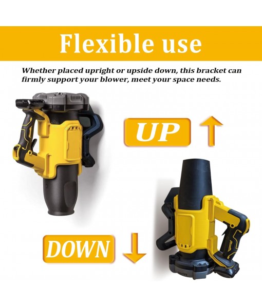 Wall Mount Metal Hanger for Dewalt 20V Leaf Blower, Fit for Only DCBL722 Models, Leaf Blower Attachments Tool Holder & Hook Mounting, Heavy-Duty Garage Vacuum Wall Mounted Bracket (Matte Black,1pack)