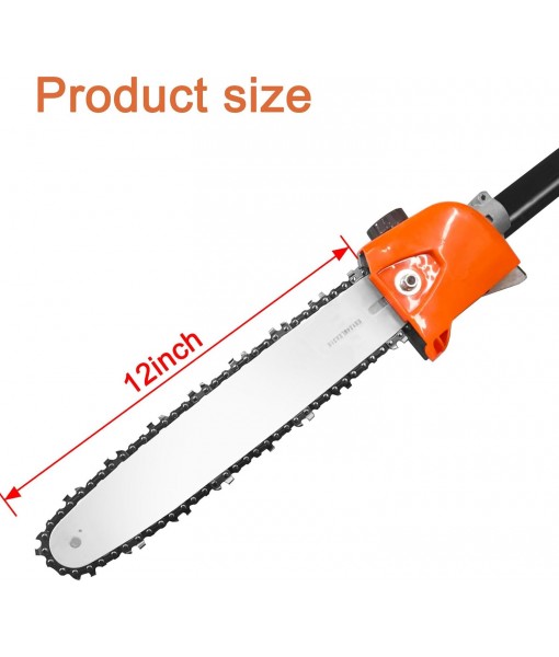 Kerlista Replacement Pole saw Attachment compatible with Weed Eater Snapper dewalt Craftsman Ryobi John Deere Worx Troy-Bilt and Homelite multi-tool Hus 28LD Power head Black
