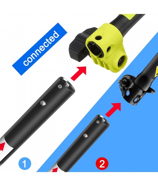 Kerlista Replacement Pole saw Attachment compatible with Weed Eater Snapper dewalt Craftsman Ryobi John Deere Worx Troy-Bilt and Homelite multi-tool Hus 28LD Power head Black