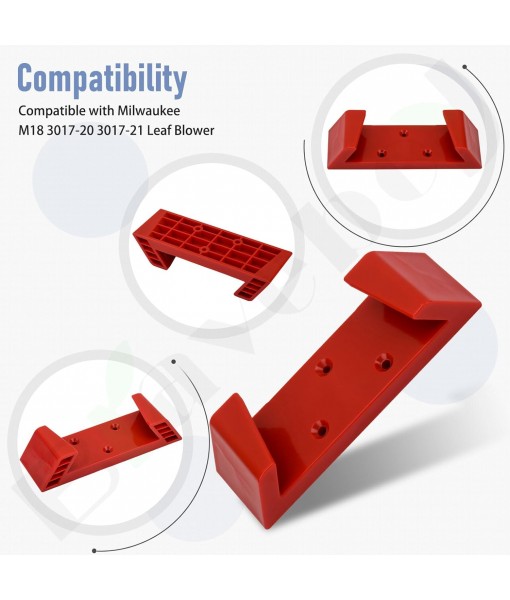 Wall Mount for Milwaukee M18 Blower - Only Fits Model 3017-20 & 3017-21 Leaf Blower Heavy-Duty Wall Mounting Bracket, Holder Storage Hook with Installation Screws