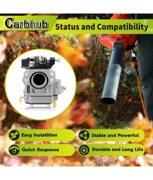 Carbhub Carburetor for Echo PB-770 PB-770H PB-770T Backpack Blower Replace Walbro WYK-406 WYK-406-1 WYK-345-1 Echo A021001870 A021003940 with Air Fuel Filter Spark plug Tune-up Kits