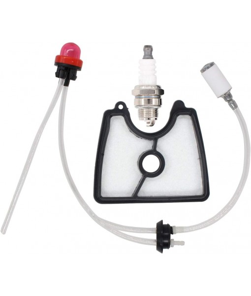 MOTOKU 581798001 Fuel Line Filter Grommet Primer Bulb kit Spark Plug for Husqvarna 125B 125BX 125BVX Handheld Leaf Blower
