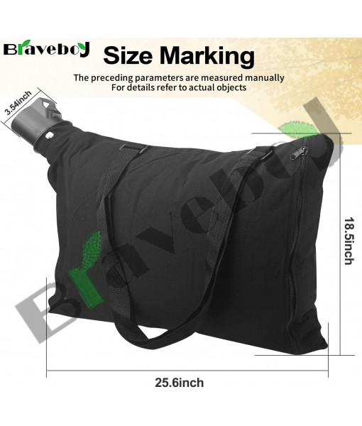 Braveboy 90560020-01 Leaf Blower Shoulder Bag, Compatible with Black & Decker 90560020 90539053, Fits Model LH4500 BV3600 BV3800 BV6000 BV5600 BV6600