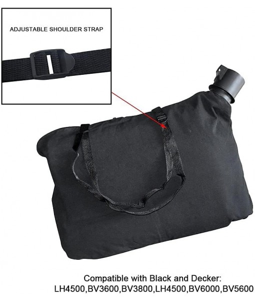 Braveboy 90560020-01 Leaf Blower Shoulder Bag, Compatible with Black & Decker 90560020 90539053, Fits Model LH4500 BV3600 BV3800 BV6000 BV5600 BV6600