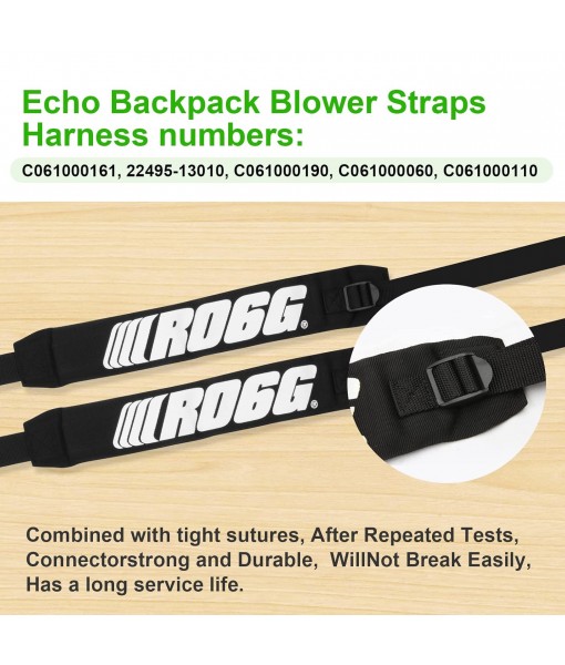 Set of 2 C061000111 Backpack Blower Straps/Harness for Leaf Blower Shoulder Strap Echo PB-500 PB-265LN PB-403H PB-413H PB-460 PB-610 PB-620 PB-650 PB-755 Fits C061000110-2 Pack