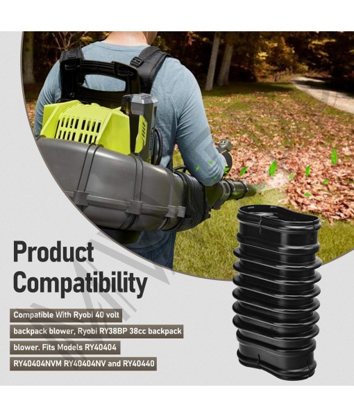 580473001 Replacement Blower Bellows Flex Tube for Ryobi RY38BP 38cc backpack blower and 40 Volt Blower Models RY40404NV, RY40440, RY40404, Fits Models 308054129, 310816015, 309266005