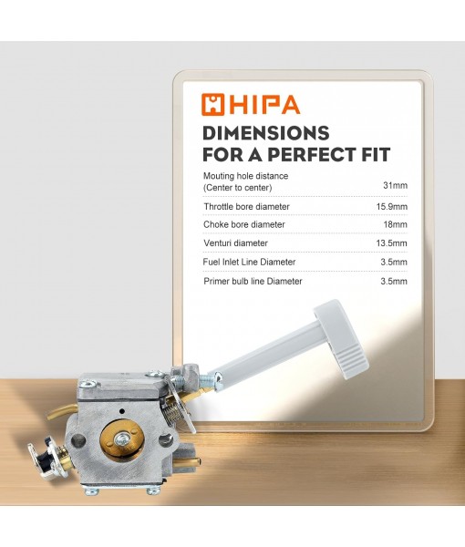 Hipa RY08420 Carburetor for BP42 RY08420A RY42BPEMC RY42WB Backpack Leaf Blower 308054093 900777005 308054079 Carb