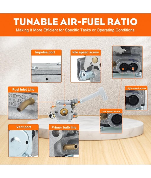 Hipa RY08420 Carburetor for BP42 RY08420A RY42BPEMC RY42WB Backpack Leaf Blower 308054093 900777005 308054079 Carb