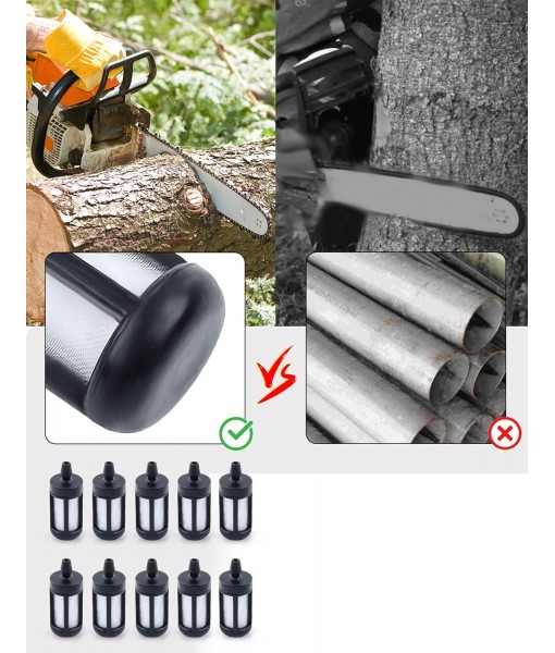 10Pcs Fuel Filter Fit STIHL Blowers and Saws 3/16 Inlet 00003503502 ZF-4 ZF-5