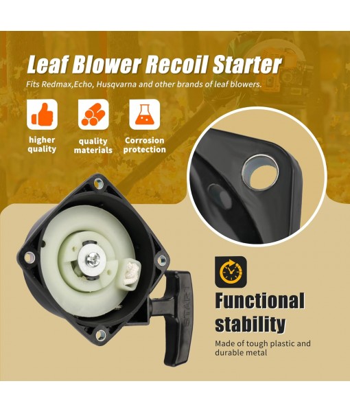 Recoil Starter Pull Start with Starter Claw for Husqvarna 350BF 350BT 150BT 150BF Backpack Blower A051001520 502843101 Redmax 502843101 Echo 6820675010 Shindaiwa 68206-75010 A051001520