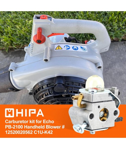 Hipa PB-2100 Carburetor for Echo PB2100 PB 2100 ES-2100 ES2100 PB-2155 Leaf Blower Zama C1U-K42 C1U-K42A C1U-K42B Maintenance Kit