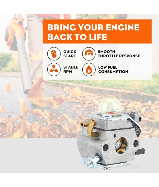 Hipa PB-2100 Carburetor for Echo PB2100 PB 2100 ES-2100 ES2100 PB-2155 Leaf Blower Zama C1U-K42 C1U-K42A C1U-K42B Maintenance Kit