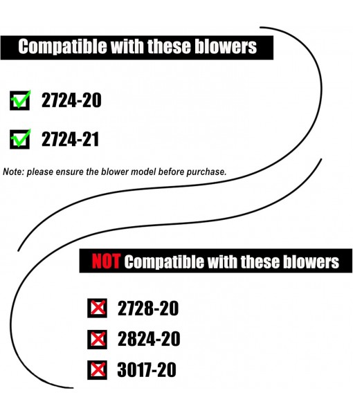 Rozlchar Flat Bend Nozzle for 2724-20/2724-21 Leaf Blower(No Blower), Compatible for Milwaukee Leaf Blower for Drying, Blow-Drying, Purging Cars, Trucks, Tool boxes