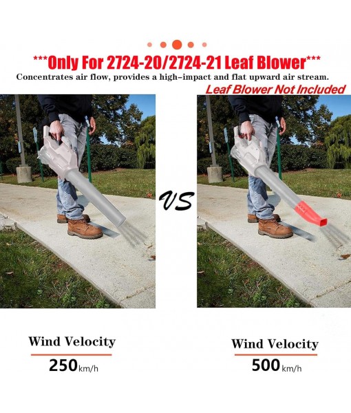 Rozlchar Flat Bend Nozzle for 2724-20/2724-21 Leaf Blower(No Blower), Compatible for Milwaukee Leaf Blower for Drying, Blow-Drying, Purging Cars, Trucks, Tool boxes