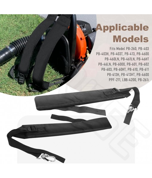 Backpack Blower Straps/Blower Harness Compatible with Echo Blowers PB-260 PB260L PB261L PB-403 PB-403H PB413 PB-460 PB-601 Replaces C061000100, 30030008260, 30030008261, P021001760, P021001770