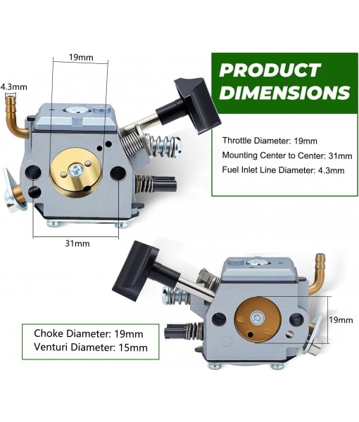 Dalom BR420 BR340 Carburetor Kit for Stihl BR340 BR380 BR400 BR420C BR320 SR320 SR340 SR380 SR400 SR420 Backpack Blower Model Carburetor Parts Replace Stihl 4203-120-0601 Carb