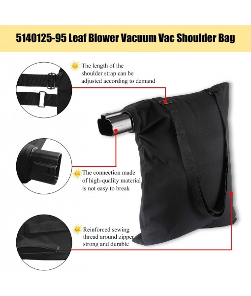 5140125-95 Leaf Blower Vacuum Vac Shoulder Bag, Compatible with Black & Decker BV3100/BV2900 Blower, 5140125-95 Shoulder bag/Replacement Leaf Bag 5140117-99