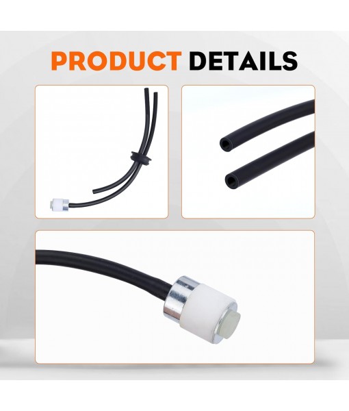 Hipa Fuel Line Primer Bulb Kit for RedMax EB4300 EB4401 EBZ4800 EBZ4800RH EB6200 EBZ5000 EBZ5000Q EBZ5000RH Leaf Blower Trimmer Model Fuel Line Kit Parts Pack of 2