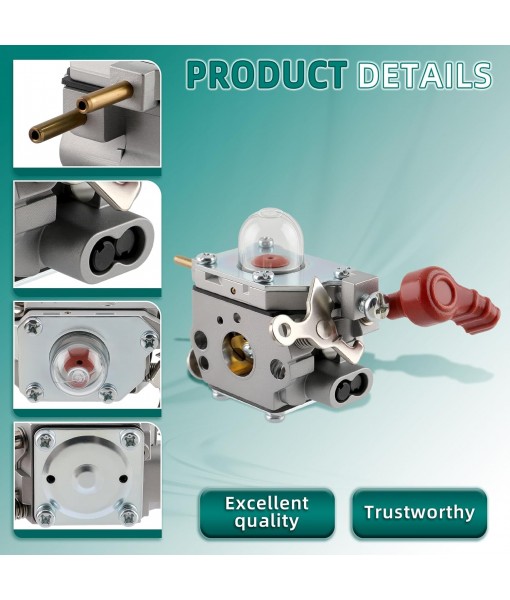 753-06288 Carburetor C1U-P27 Fits for Craftsman 27cc WeedEater for MTD ZAMA for Troy Bilt TB35EC TB430 TB2MB TB225 TB2044XP MS2550 MS2560 Murray M25B M2560 MS9900 Remington Trimmer Leaf Blower Carb