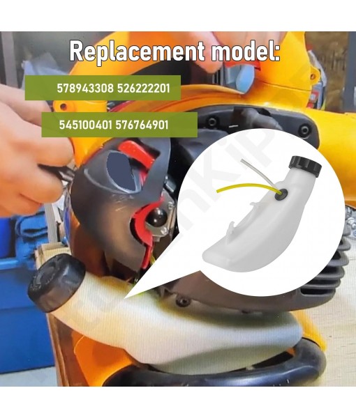 578943308 Fuel Tank for Craftsman Husqvarna Poulan Pro Leaf Blower BVM200VS BVM200FE BVM210VS VS2000BV PPB430VS GBV325 GBV345, Replaces 526222201 545100401 576764901