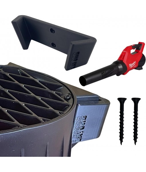 Wall Mount for Milwaukee M18 Leaf Blower | Only Compatible with Models 3017-20 or 3017-21 | Heavy-Duty Black Wall Mounting Bracket Holder Storage Hook with Included Hardware