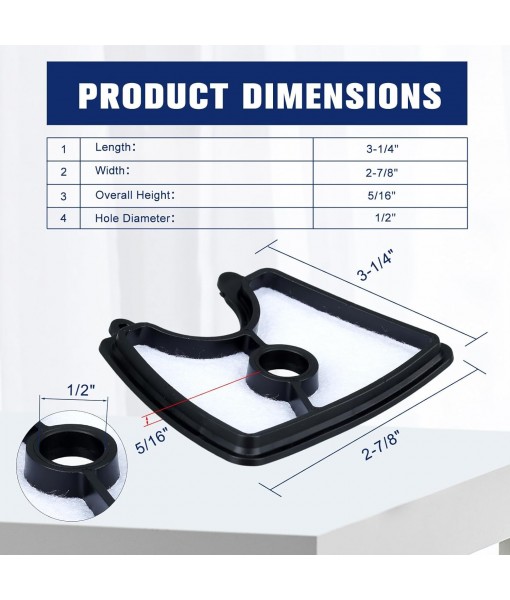 Powtol 545112101 125B Air Filter Kit for Husqvarna 125B 125BX 125BVX Leaf Blower Parts Craftsman 358794810 358794811 Leafblower Tune Up Kit with 125B Fuel Filter Line Spark Plug Primer Bulb