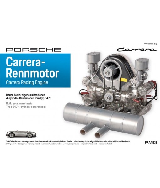 Franzis Porsche Carrera Racing Engine Model Kit with Collector's Book