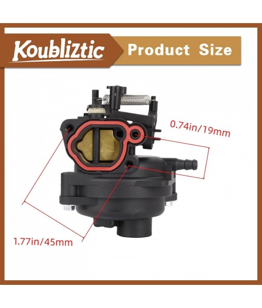 Carburetor Kit for Craftsman M210 Lawn Mower Compatible with 140cc Engine & Model CMXGMAM1125501 Replacement Parts with Air Filter & Cover