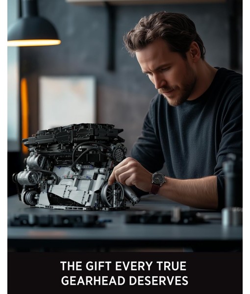 Nifeliz L6 Engine Building Set, Advanced Collector’s Engine Model Toy, Physical Science Educational Toy for Adults, Home or Office Display (2,820PCS, NF10316)