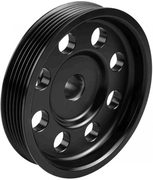 Small Diameter Billet Aluminum 5 Pulley Compatible For Power Steering Compatible With LS Vortec 4.3L 4.8L 5.3L 5.7L 6.0L 6.2L Engine Model