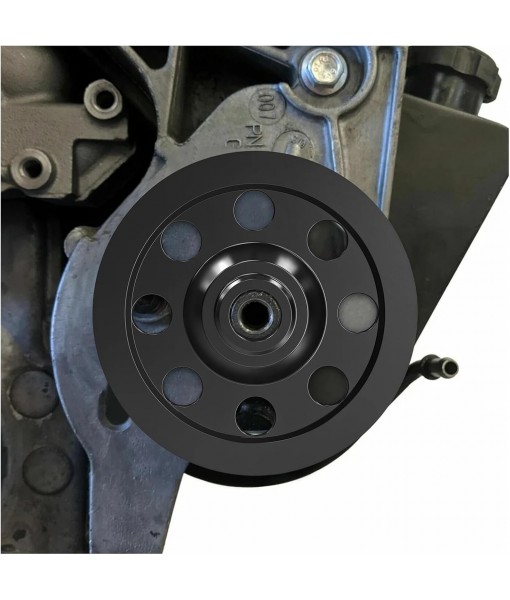 Small Diameter Billet Aluminum 5 Pulley Compatible For Power Steering Compatible With LS Vortec 4.3L 4.8L 5.3L 5.7L 6.0L 6.2L Engine Model