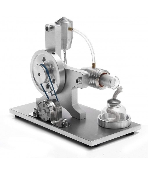 Hot Air Stirling Motor Power Generator Alpha Engine Model Educational Physics Experiment Kit (A)