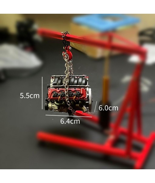 Mini V8 Engine Model Kit That Works, MAD RC Simulation Dynamic IC Engine Model DIY Assembly for AX90104 SCX10Ⅱ Capra VS4-10 Pro/Ultra Model Car, for Men