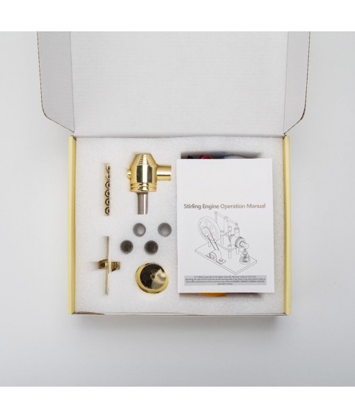 Stirling Engine Model Kit for Adults, Hot Air Stirling Engine DIY Assembly Balance Metal Engine Motor Model, Electricity Generator Mini Engine Kit Engine Building Kit Gift