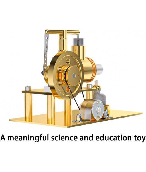 Stirling Engine Model Kit for Adults, Hot Air Stirling Engine DIY Assembly Balance Metal Engine Motor Model, Electricity Generator Mini Engine Kit Engine Building Kit Gift