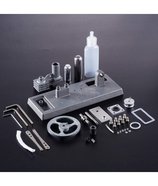 Stirling Engine Model Kits DIY Completely All-Metal Stirling Engine Model Set Metal Engine Model Kits for Adults to Build